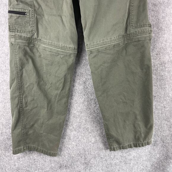 Vintage Lee Dungarees Cargo Convertible Pants Mens 32x30 Green Workwear Utility - Picture 12 of 16
